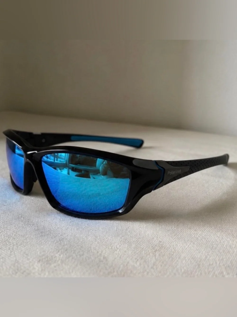 Men’s Polarized Sport Sunglasses Blue Mirror UV400 Outdoor